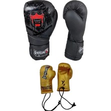 DragonDo Yakuza Boks Kıck Boks Muaythai Eldiveni ve Maskot Anahtarlık Eldiven