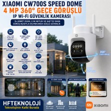 Xiaomi Renkli Gece Görüşü ve Kızılötesi Gece Görüş Desteği ile CW70 Speed Dome 4 Mp 360 Derece Gece Görüşlü Ip Wi-Fi Güvenlik Kamerası