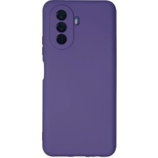 Uravas Store Newface Huawei Nova Y70 Kılıf Nano Içi Kadife Silikon - Mor