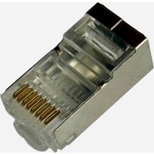 Sensör Modül RJ45 CAT5E Shielded Ftp Konnektör 8P8C Metal Korumalı Ethernet Jack PL45-C5-8P8C-SH-100