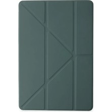 Uravas Store Mey Ithalat®   Ipad 2022 10.9 (10.nesil) Kılıf Kalemlikli Mars Tablet Kılıfı - Koyu Yeşil