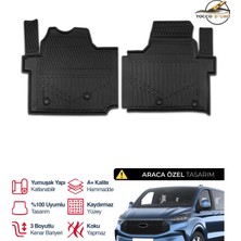 S-Dizayn Ford Tourneo Custom 3D Plus Havuzlu Paspas 2024+