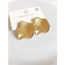 Devi Fashion Xuping Plaka Gold Küpe 4 cm