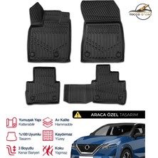 S-Dizayn Nissan Qashqai 3D Plus Havuzlu Paspas 2022+
