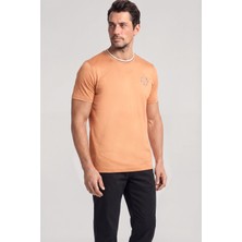 Paul & Shark Erkek Kısa Kol Bisiklet Yaka Rahat Kesim Turuncu T-Shirt 26411064A-231