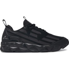EA7 Erkek Hafif Yüksek Taban Kartal Logolu Siyah Sneaker X8X217 XK433-MC061