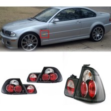 Bmw E46 1998-2003 2.kapı Coupe Sonar Siyah Arka Stop