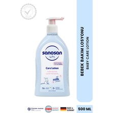 Sanosan Bebek Bakım Losyonu 500 ml - Doğal Süt Proteinli Papatya ve Panthenol Özlü 24 Saat Nemlendirici Bakım Terapisi