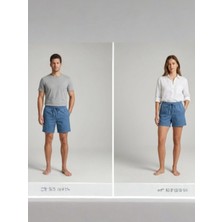 Rog Unisex %100 Pamuk Hambez Doğal Şort - Rahat ve Nefes Alan Tasarım - Bohem Stil