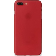Mudanis Apple Iphone 8 Plus Kılıf Pp Ultra Ince Kapak - Kırmızı