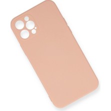 Mudanis Apple Iphone 12 Pro Max Kılıf Nano Içi Kadife Silikon - Pudra