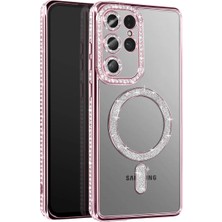 Mudanis Joko Samsung Galaxy S26 Ultra Joke Simli Magneticsafe Kılıf - Pembe