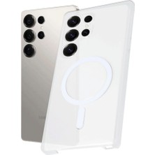 Mudanis Samsung Galaxy S25 Ultra Kılıf Pc Zara Magsafe Şeffaf Kılıf - Şeffaf
