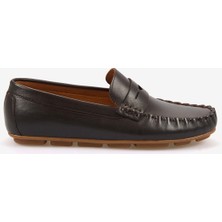 Kemal Tanca Erkek Hakiki Deri Bağcıksız Kauçuk Tabanlı Loafer A9408