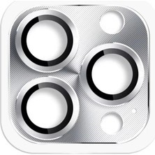 Mudanis Apple Iphone 16 Pro Max Pers Alüminyum Kamera Lens - Gümüş