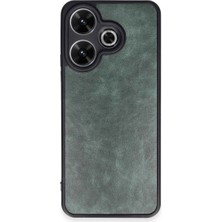 Mudanis Xiaomi Redmi 13 4g Kılıf Aras Deri Kapak - Koyu Yeşil