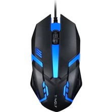 T-Wolf V1 Rgb Işıklı Kablolu Gaming Mouse 1200 Dpı USB Ergonomik Oyuncu Mouse Siyah