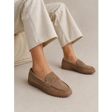 Bgk Ayakkabı ve Çanta Kadın Süet Ortopedik Konforlu Kaliteli Özgün Şık Günlük Outdoor Casual Babet Ayakkabı