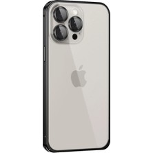 Mudanis Joko Apple Iphone 15 Pro Max Metal Bumper Mat Kapak - Siyah