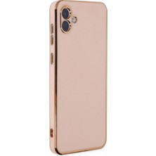 Mudanis Samsung Galaxy A04 Kılıf Volet Silikon - Pembe