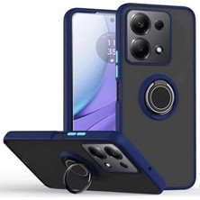 Mudanis Xiaomi Redmi Note 13 Pro 5g Kılıf Montreal Yüzüklü Silikon Kapak - Lacivert