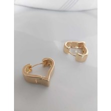 Devi Fashion Gold Kalp Küpe