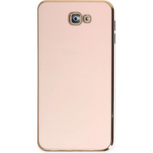 Mudanis Samsung Galaxy J7 Prime Kılıf Volet Silikon - Pembe