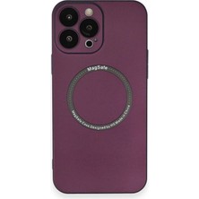 Mudanis Apple Iphone 14 Pro Kılıf Jack Magneticsafe Lens Silikon - Mürdüm
