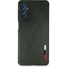 Mudanis Samsung Galaxy M52 5g Kılıf Loop Deri Silikon - Yeşil