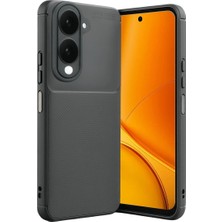 Mudanis Vivo Y29S Auto Focus Karbon Kapak - Gri
