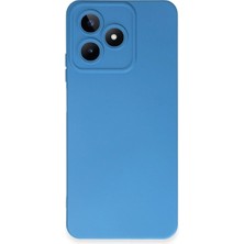 Mudanis Realme C53 Kılıf Nano Içi Kadife Silikon - Mavi