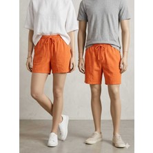 Rog Unisex %100 Pamuk Hambez Doğal Şort - Rahat ve Nefes Alan Tasarım - Bohem Stil