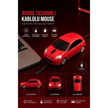 Vesamax Suv Araba Şeklinde 1200 Dpı 3 Düğmeli USB Kablolu Optik Mouse