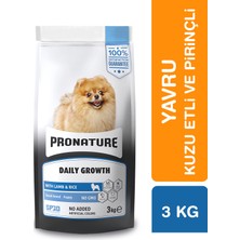 Pronature Küçük Irk Yavru Kuru Köpek Maması (Daily Growth) - Kuzu Etli ve Pirinçli - 3kg