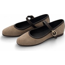 Patron Shoes Tokalı Süet Kadın Babet