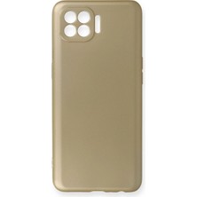 Mudanis Oppo Reno 4 Lite Kılıf First Silikon - Gold