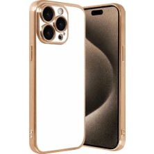 Mudanis Apple Iphone 15 Pro Max Razer Lensli Silikon - Gold