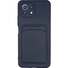 Mudanis Xiaomi Mi 11 Kılıf Kelvin Kartvizitli Silikon - Lacivert