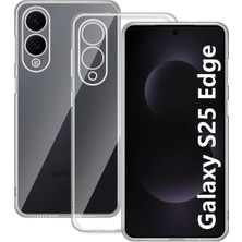 Mudanis Samsung Galaxy S25 Edge Kılıf Lüx Şeffaf Silikon