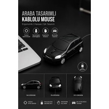Vesamax Suv Araba Şeklinde 1200 Dpı 3 Düğmeli USB Kablolu Optik Mouse