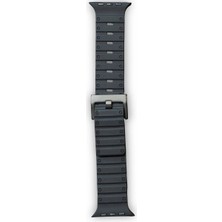 Mudanis Apple Watch 42MM Magnus Mıknatıslı Silikon Kordon (Saat Değildir) - Siyah