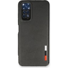 Mudanis Xiaomi Redmi Note 11 Kılıf Loop Deri Silikon - Siyah