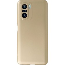 Mudanis Xiaomi Poco F3 Kılıf First Silikon - Gold