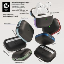Mudanis Apple Airpods Pro 2 (2.nesil) Mo-A8 Armor Kılıf - Siyah