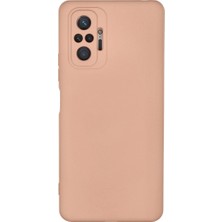 Mudanis Xiaomi Redmi Note 10 Pro Kılıf Nano Içi Kadife Silikon - Pudra