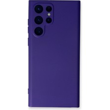 Mudanis Samsung Galaxy S23 Ultra Kılıf Nano Içi Kadife Silikon - Mor