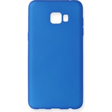 Mudanis Samsung Galaxy C7 Pro Kılıf First Silikon - Mavi