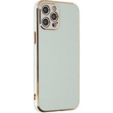 Mudanis Apple Iphone 12 Pro Kılıf Volet Silikon - Açık Yeşil