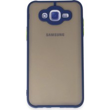Mudanis Samsung Galaxy J7 Kılıf Montreal Silikon Kapak - Lacivert