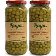 Raya Organik Organik Haşlanmış Bezelye (400 gr x 2) 2'li Set